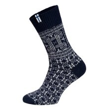 HomeOfSocks Wollsocken Skandinavisch Finnland navyblau - 1 Paar