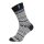 HomeOfSocks Wollsocken Skandinavisch Flag Island anthrazitgrau - 1 Paar