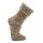 HomeOfSocks Wollsocke mit Anti-Rutsch und ABS-Druck beige - 1 Paar