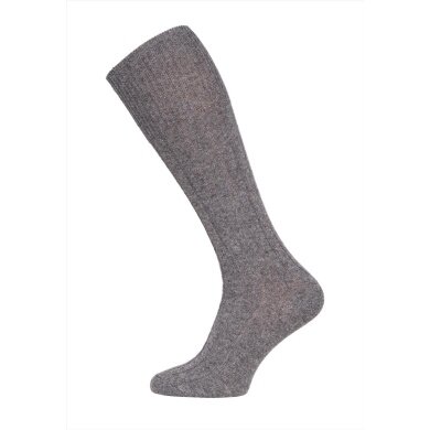 HomeOfSocks Kniestrümpfe Luxuriöse (Merinowolle und Kaschmir) anthrazitgrau - 1 Paar