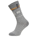 HomeOfSocks Lammwollsocke Skandinavisch Flag 47 grau - 1 Paar