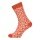 HomeOfSocks Wollsocke Hygge Wintermuster orange Damen - 1 Paar