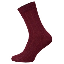 HomeOfSocks Wollsocke Luxuriöse (Merinowolle und Kaschmir) bordeaux/rot - 2 Paar