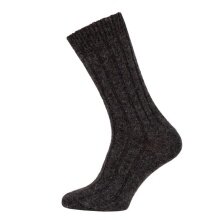 HomeOfSocks Wollsocke Hygge Alpaka (Schurwolle und Alpakawolle) anthrazitgrau - 1 Paar