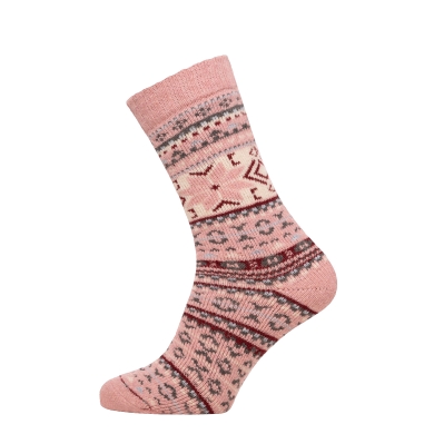 HomeOfSocks Wollsocken Hygge Socks Thick rosa/bunt - 1 Paar