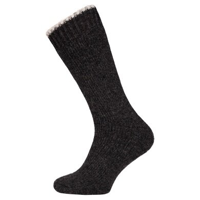 HomeOfSocks Wollsocken Extra mit Frotte dunkelgrau - 1 Paar