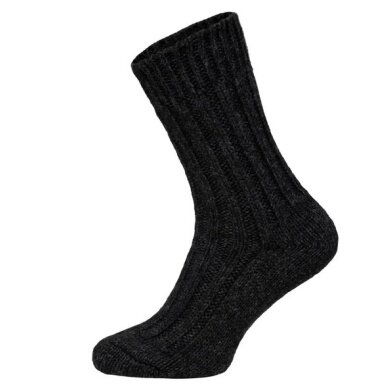 HomeOfSocks Wollsocken Alpaka Natur anthrazitgrau - 2 Paar