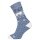 HomeOfSocks Wollsocken Hygge Ice Bear hellblau - 1 Paar