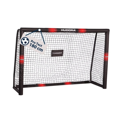 Hudora Fussballtor Pro Tect 180 (hochwertig, langlebig, einfacher Aufbau) schwarz - 180x120x60cm