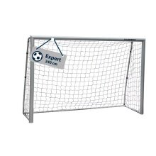 Hudora Fussballtor Expert 240 (stabil, langlebig, wetterbeständig) weiss - 240x160x85cm