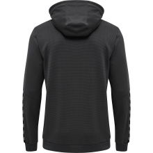 hummel Sport-Kapuzenpullover hmlAUTHENTIC Poly Hoodie (gestrickter Polyester) mit Kapuze asphaltgrau Herren