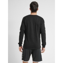 hummel Sport-Langarmshirt hmlAUTHENTIC Training Sweat (Baumwoll/Polyester-Gemisch) schwarz Herren