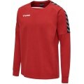 hummel Sport-Langarmshirt hmlAUTHENTIC Training Sweat (Baumwoll/Polyester-Gemisch) rot Herren