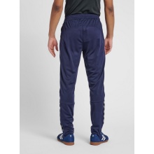 hummel Sporthose hmlAUTHENTIC Poly Pant (Doppelt gestrickter, strukturierter Jersey) lang marineblau Herren