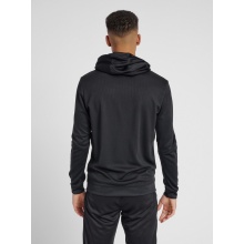 hummel Sport-Kapuzenjacke hmlAUTHENTIC Poly Zip Hoodie (gestrickter Polyester) mit Kapuze schwarz Herren