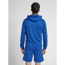 hummel Sport-Kapuzenjacke hmlAUTHENTIC Poly Zip Hoodie (gestrickter Polyester) mit Kapuze royalblau Herren