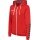 hummel Sport-Kapuzenjacke hmlAUTHENTIC Poly Zip Hoodie (gestrickter Polyester) rot Damen