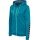 hummel Sport-Kapuzenjacke hmlAUTHENTIC Poly Zip Hoodie (gestrickter Polyester) tealblau Damen