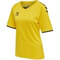 hummel Sport-Shirt hmlCORE Volley Tee (Polyester, Jerseystoff) Kurzarm gelb Damen