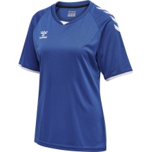 hummel Sport-Shirt hmlCORE Volley Tee (Polyester, Jerseystoff) Kurzarm dunkelblau Damen