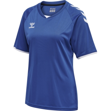 hummel Sport-Shirt hmlCORE Volley Tee (Polyester, Jerseystoff) Kurzarm dunkelblau Damen