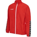 hummel Sport-Trainingsjacke hmlAUTHENTIC Micro Jacket (gewebter Stoff, Reißverschlusstaschen) rot Herren