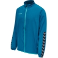 hummel Sport-Trainingsjacke hmlAUTHENTIC Micro Jacket (gewebter Stoff, Reißverschlusstaschen) tealblau Herren