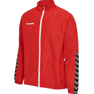 hummel Sport-Trainingsjacke hmlAUTHENTIC Micro Jacket (gewebter stoff, mit Reißverschlusstaschen) rot Kinder