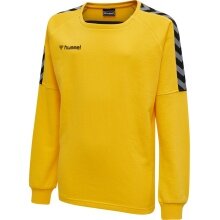 hummel Sport-Langarmshirt hmlAUTHENTIC Training Sweat (Sweatstoff, Rippbündchen) gelb Kinder