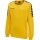 hummel Sport-Langarmshirt hmlAUTHENTIC Training Sweat (Sweatstoff, Rippbündchen) gelb Kinder