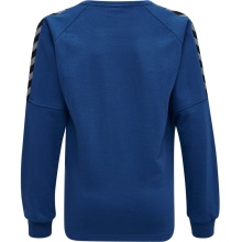 hummel Sport-Langarmshirt hmlAUTHENTIC Training Sweat (Sweatstoff, Rippbündchen) dunkelblau Kinder