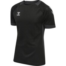 hummel Sport-Tshirt hmlLEAD Poly Jersey (Mesh-Material) Kurzarm schwarz Herren