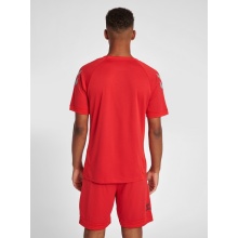 hummel Sport-Tshirt hmlLEAD Poly Jersey (Mesh-Material) Kurzarm rot Herren