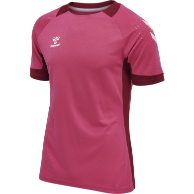 hummel Sport-Tshirt hmlLEAD Poly Jersey (Mesh-Material) Kurzarm magenta Herren