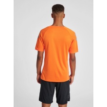 hummel Sport-Tshirt hmlLEAD Poly Jersey (Mesh-Material) Kurzarm orange Herren