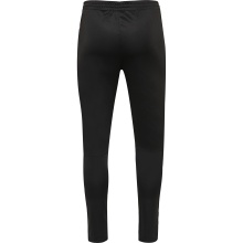 hummel Sporthose hmlAUTHENTIC Training Pant (Interlock-Stoff, mit Reißverschlusstaschen) Lang schwarz/weiss Herren