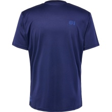 hummel Sport-Tshirt hmlCOURT (Interlock-Jerseystoff) kurzarm marineblau Herren