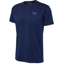 hummel Sport/Freizeit-Tshirt hmlCOURT Cotton (elastischer Jerseystoff) kurzarm marineblau Herren