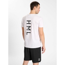 hummel Sport/Freizeit-Tshirt hmlCOURT Cotton (elastischer Jerseystoff) kurzarm weiss Herren