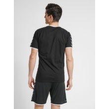 hummel Sport-Tshirt hmlAUTHENTIC Training Tee (Baumwoll-Polyestergemisch) Kurzarm schwarz Herren