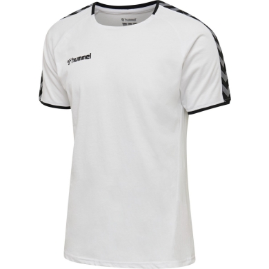 hummel Sport-Tshirt hmlAUTHENTIC Training Tee (Baumwoll-Polyestergemisch) Kurzarm weiss Herren