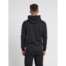 hummel Kapuzenjacke Basic hmlGO Cotton Zip Hoodie (Baumwolle) schwarz Herren