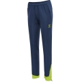 hummel Sporthose hmlLEAD Poly Pants (Seitentaschen, dehnbarer Sweatstoff) Lang denimblau Damen