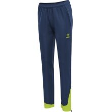 hummel Sporthose hmlLEAD Poly Pants (Seitentaschen, dehnbarer Sweatstoff) Lang denimblau Damen