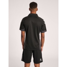 hummel Sport-Polo hmlLEAD Functional (Mesh-Material) Kurzarm schwarz Herren