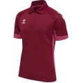 hummel Sport-Polo hmlLEAD Functional (Mesh-Material) Kurzarm bordeaux/rot Herren