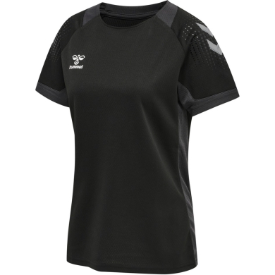 hummel Sport-Shirt (Trikot) hmlLEAD Poly Jersey (Mesh-Material) Kurzarm schwarz Damen