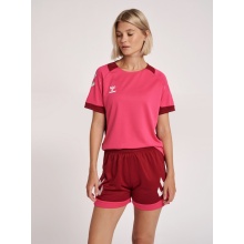 hummel Sport-Shirt (Trikot) hmlLEAD Poly Jersey (Mesh-Material) Kurzarm magenta Damen