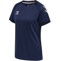 hummel Sport-Shirt (Trikot) hmlLEAD Poly Jersey (Mesh-Material) Kurzarm marineblau Damen