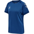 hummel Sport-Shirt (Trikot) hmlLEAD Poly Jersey (Mesh-Material) Kurzarm dunkelblau Damen